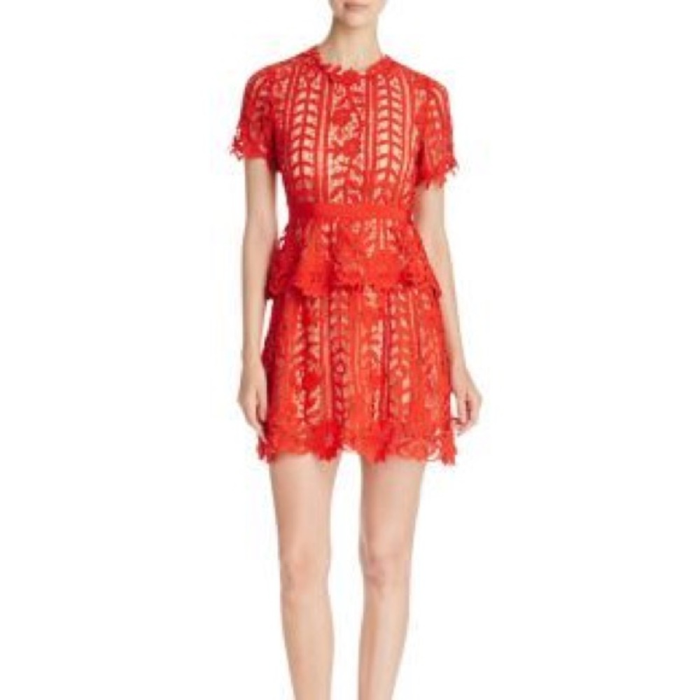 Aqua Peplum Lace Cocktail Dress